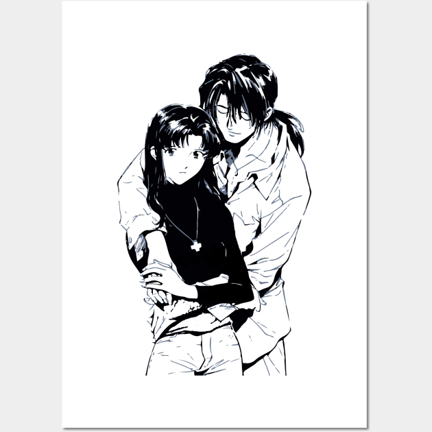 Misato x Kaji Wall Art by Lukish